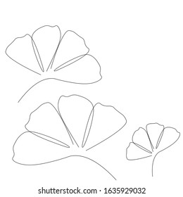 Spring flower on white background vector illustration