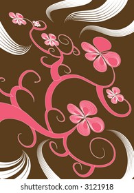 spring flower pattern background textile