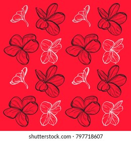 spring flower pattern . vector illustration