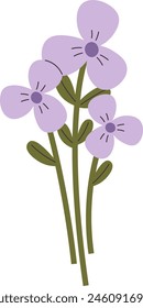 Spring Flower Plant Vector Illustration