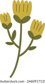 Spring Flower Plant Vector Illustration