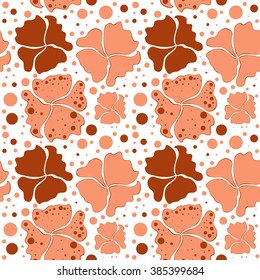 Spring flower seamless pattern. 