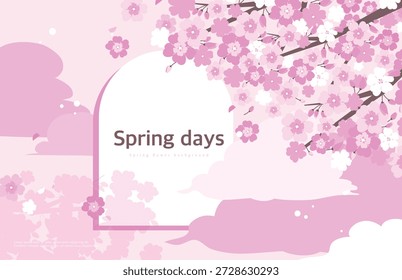 Frühlingsblume, sentimentaler Rahmenhintergrund