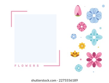 Spring flower set collection event design