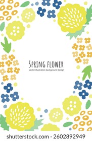 Spring flower vector illustration background