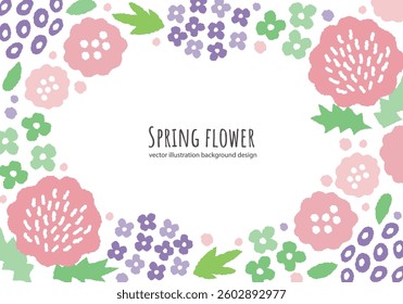 Spring flower vector illustration background