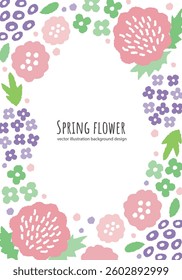 Spring flower vector illustration background