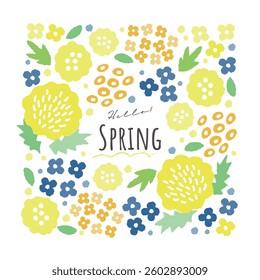 Spring flower vector illustration background