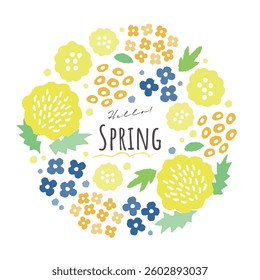 Spring flower vector illustration background