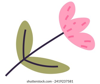 Spring flower vector illustration. The spring flower concept represented cycle growth and rebirth The flowering plants showcased abundance and vitality spring The botany enthusiasts explored various