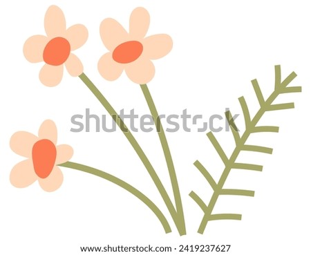 Spring flower vector illustration. The flourishing plants showcased splendor season The beautiful flowers in full bloom were sight to behold The season renewal brought forth profusion colorful blooms