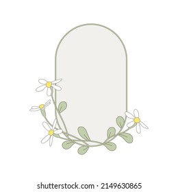 flor de primavera, emblema de etiqueta vectorial