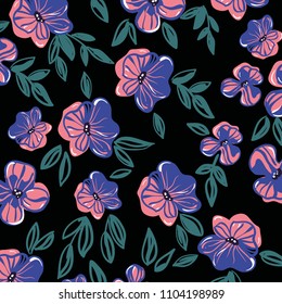 spring flower vector pattern