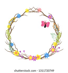 Spring Flower Wedding Wreath