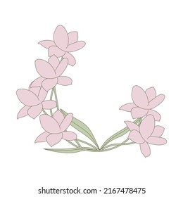flor de primavera, arte vectorial