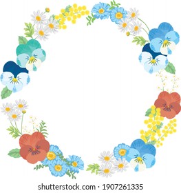 Fondo de ilustración vectorial de flor de primavera