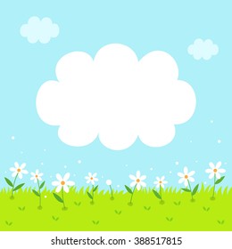 Spring flowers background