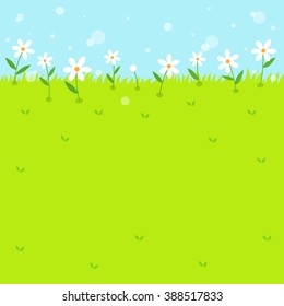 Spring flowers background