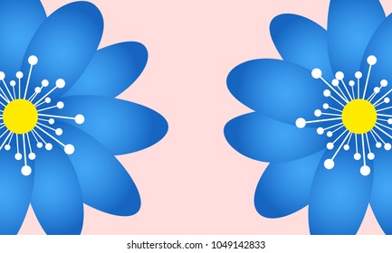 Spring Flowers Background in Minimal Style. Vector Snowdrops. Beautiful Background with Isolated Spring Flowers for Card, Invitation, Postcard, Brochure, Banner, Flyers, Creative Design. Flowering.