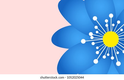 Spring Flowers Background in Minimal Style. Vector Snowdrops. Beautiful Background with Isolated Spring Flowers for Card, Invitation, Postcard, Brochure, Banner, Flyers, Creative Design. Flowering.