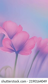 fondo de flores primavera con colores pastel