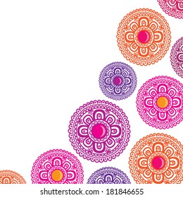 Spring flowers. Background. Vector illustration.