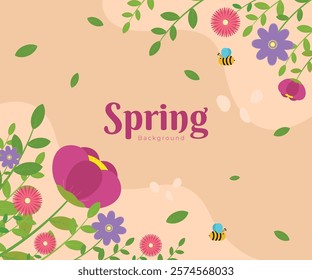 Spring Flowers Background for your spring poster