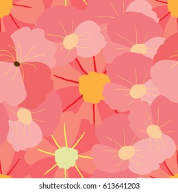 Spring flowers backgrounds - seamless floral pattern