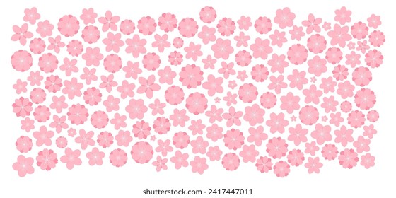 Spring flowers, blossoms, blooms, floral background. Flat style vector illustration on transparent. Abstract geometric design. Concept seasonal promotion, banner, advertising, poster, sale