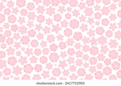 Spring flowers, blossoms, blooms, floral background. Flat style vector illustration on transparent. Abstract geometric design. Concept seasonal promotion, banner, advertising, poster, sale