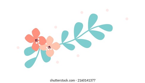 Spring Flowers Design element. Vector illustration
