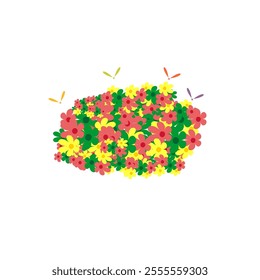 spring flowers as design elements