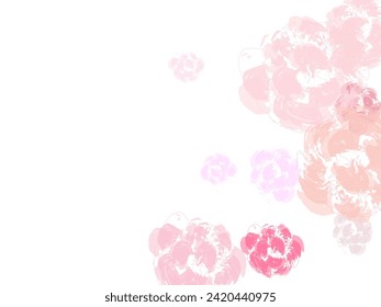 Spring flowers falling vector illustration. Japanese sakura petals spring confetti.