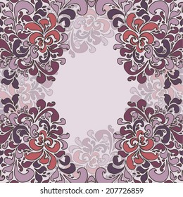 spring flowers frame (violet)