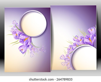 Spring flowers invitation template card. Easter, wedding, marriage, bridal, birthday, Valentine's day. International women's day.
