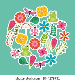 spring flowers natural season pattern