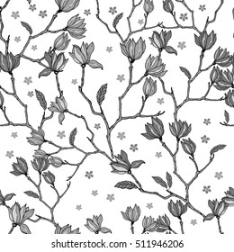 Spring flowers on a white background. Vector.