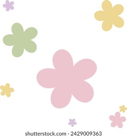 decoración de patrones de flores de primavera 봄 꽃 꽃무늬 이미지 ilustración