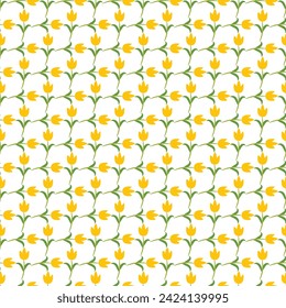 Spring flowers pattern design in vector