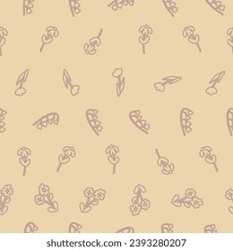 Spring flowers print seamless floral pattern
