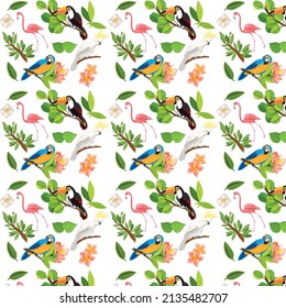 Spring flowers print. Seamless vector pattern with classic vintage ornament. Plant design for fabric, cloth design, covers, manufactured, wallpapers, print, gift wrap and scrapbooking.
