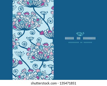 Spring Flowers Seamless Horizontal Pattern Background