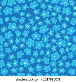 Spring flowers. Seamless pattern. Design element for fabric, gift wrap or wallpaper.