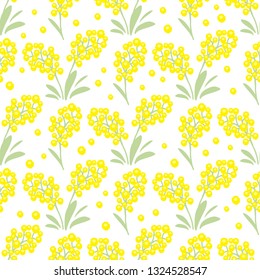Spring flowers. Seamless pattern. Design element for fabric, gift wrap or wallpaper.