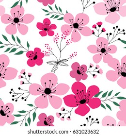 Spring flowers seamless pattern Small floral pattern floral illustration and floral vector pattern flower pattern fabric