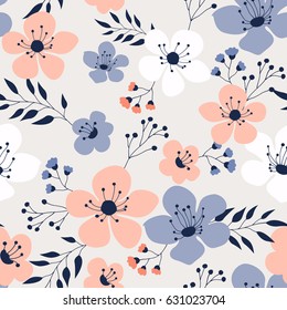 Spring flowers seamless pattern Small floral pattern floral illustration and floral vector pattern flower pattern fabric