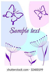 Spring flowers. Vector illustration.
