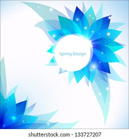 Spring Flowers. Vector illustration for your business presentation