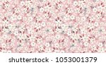 Spring flowery pattern. Seamless floral background for wrapping, textile, wallpaper. Vector flourish texture. Delicate  watercolor design.