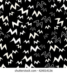 Spring flying birds seamless pattern. Vector illustration